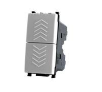 Doppio pulsante Gem compatibile con Vimar Plana 14066 10A bianco - 622B GEM-F622BI