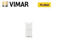 DOPPIO PULSANTE INDIPENDENTE 14066 VIMAR PLANA BIANCO