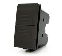 DOPPIO PULSANTE INTERBLOCCATO UNIPOLARE SERIE ART COMPATIBILE LIVING ART-MAPART-F830NE MAPAM