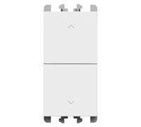 Doppio pulsante interbloccato Urmet Lybra per tapparelle bianco 27139.B