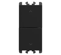 Doppio pulsante interbloccato Urmet Lybra per tapparelle nero 27139.N