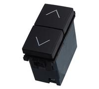 Doppio Pulsante Saliscendi con frecce 10A interbloccato nero compatibile anche con Vimar Arké