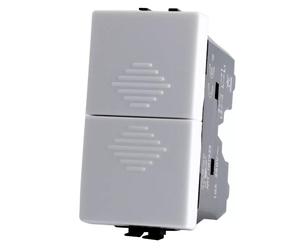 DOPPIO PULSANTE UNIPOLARE COMPATIBILE MATIX MAPT3I-MAPJOY-F522BI MAPAM