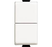 Doppio pulsante unipolare interbloccato BTicino Matix 10 A 250 V ac 1 mod bianco