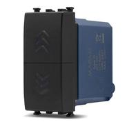 DOPPIO PULSANTE UNIPOLARE SERIE JOY COMPATIBILE ARKE' NERO SUN-MAPSUN-F922NE MAPAM