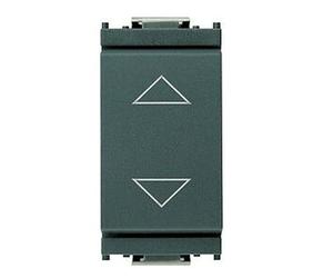 Doppio Pulsante Vimar Idea a commutatore 10A con frecce antracite 16150