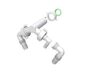 Doppio raccordo Bonomini per Scarico Lavatrice Asciugatrice 1" 3940EC44B0