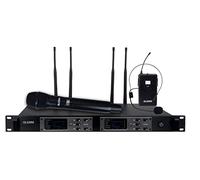 Doppio radiomicrofono bodypack+ palmare UHF