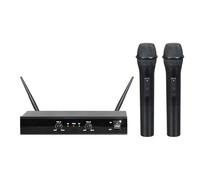 Karma Radiomicrofoni Set 5002 - Kit 2 microfoni palmari UHF wireless Nero