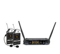 Doppio Radiomicrofono UHF Con Archetto Karma - SET 8202LAV