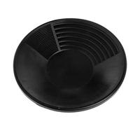 Doppio Riffle Gold Pan 38,1 cm Diametro Strumento Fiume Pulizia per Outdoor Balck Mining Mine Panning Kit Panning Kit Vecchi Strumenti Attrezzatura Miniera Fessure Dragaggio a mano