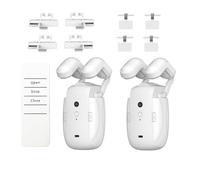 Doppio robot intelligente per tende, sistema di binari romani motorizzato automatico 3 in 1 con telecomando per guida a U/T-Rail, soluzione per drappeggi domestici intelligenti per una vita senza