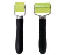 Doppio rullo di smorzamento del suono L+S per pannelli auto | Include misure L e S, struttura con telaio in ferro, ruota in gel di silice, design nero e verde, facile presa