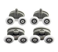 Doppio rullo per porta della doccia a farfalla, 19/23/25/27 mm, regolabile, facile da usare e mantenere (23 mm)