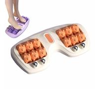 Doppio Rullo Portatile Per Massaggio Ai Piedi,Sollievo Dal Tensione Muscolare,Migliora La Circolazione,Tessuti Profondi Casa Ufficio Esterno Relax,Include Guida Alla Riflessologia Plantare (Arancione)