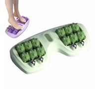 Doppio Rullo Portatile Per Massaggio Ai Piedi,Sollievo Dal Tensione Muscolare,Migliora La Circolazione,Tessuti Profondi Casa Ufficio Esterno Relax,Include Guida Alla Riflessologia Plantare (Verde)