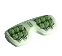 Doppio rullo portatile per massaggio ai piedi, terapia con digitopressione per alleviare lo stress e migliorare la circolazione (verde)