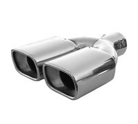 Doppio Scarico Finiture Punta Tubo Coda Marmitta Cromata per Daewoo Cielo