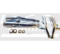 DOPPIO SCARICO OMOLOGATO MSR SILENZIATORE MOTO D'EPOCA HONDA CB 750 SEVEN FIFTY BENTCONIC CAC
