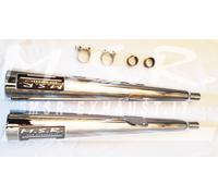 DOPPIO SCARICO OMOLOGATO MSR SILENZIATORE MOTO GUZZI V50 2 V 50 II DAL 1979 LIONCONIC CAIC