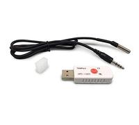 Doppio sensore, sensore di temperatura USB Tester di registro dati termometro con allarme e-mail -40 ~+120 C (TEMPer2)