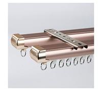 Doppio sistema di binari per tende, resistente, versatile, montaggio a soffitto e parete, per divisori, finestre a golfo, tende da doccia e tende per camper, lunghezza 500 cm / 16.4ft, design colorato