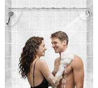 Doppio soffione doccia per coppia - Doppio soffione doccia ad alta pressione e regolabile per coppia - Soffione doccia tandem a 9 posizioni, adatto a un bagno per 2 persone