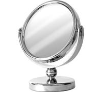 Doppio specchio per il make up da tavolo con ingrandimento 2x in acciaio trucco