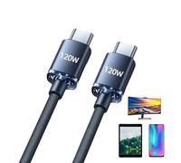 Doppio splitter, splitter da USB a, cavo USB C 2 in 1 - Caricatore doppio, cavo di ricarica, caricatore multiplo di tipo C, cavo di ricarica rapida intrecciato