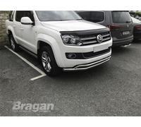 Doppio Spoiler Barra Tipo A Per volkswagen amarok 2010 - 2016 Acciaio Inox