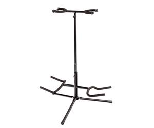 Doppio Stand Supporto Duo 2x Chitarre e Bassi Elettrici Nuovo Robusto Stabile