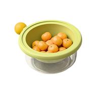 Doppio strato di scarico da cucina, design colorato, ideale per lavare i pomodori, piccoli frutti, risparmiando spazio, in plastica per alimenti
