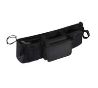 Doppio Stroller Caddy Organizer - Spacious Water Proof 3 scomparti | Compact for Travel Daily Parents Home Outdoor Camping Walking Universal Twin Pouch Handlebar Attachment Set (
