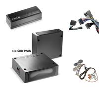 Doppio Subwoofer sottosedile + amplificatore per Alfa Romeo Mito (08-13) Foca...