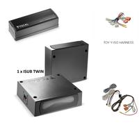 Doppio Subwoofer sottosedile + amplificatore per Toyota Celica Focal ISUB Twi...