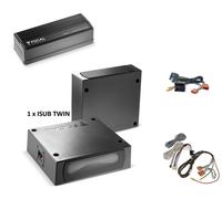Doppio Subwoofer sottosedile + amplificatore per VW Golf 6 Cabriolet Focal IS...