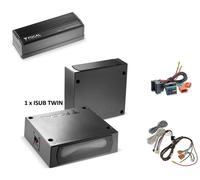 Doppio Subwoofer sottosedile + amplificatore per VW Polo VII (AW) ISUB Twin +...