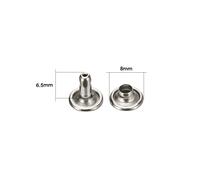 Doppio Tappo Ottone Tubolare Rapido Rivetto Cucito per Pelle Craft Fai Progetto
