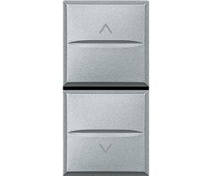 Doppio tasto commutatore 1-0-2 Bticino Axolute assiale tech HC4027