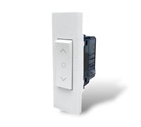 DOPPIO TASTO INTERBLOCCATO Bianco per Placche Interruttore Prese frutti elettrici Supporti stile simile living now compatibili con serie ZEN