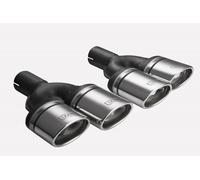 Doppio Terminale Di Scarico N2-27 Ovale Set Di Terminali Con Connessione 60Mm