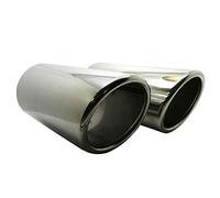 Doppio terminale di scarico, tubo di scappamento, scarico acustico, sportivo, rotondo, tuning, in acciaio inox, compatibile con BMW