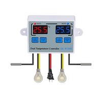 Doppio termostato digitale regolatore di temperatura due relè termoregolatore uscita per riscaldamento raffreddamento -W1088 DC12V
