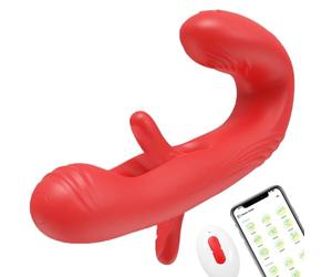 Doppio Testa Ṿi r ťoreper ònna Wireless App Telefono, Mūťandina i rātòre per Dònna lò-tò -Ïde con Telecomando, větto VÏb a tě con Telecomando App da Telefono Silicone