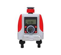Doppio timer automatico for irrigazione da giardino a 2 uscite, sistema di controllo impermeabile con for irrigatore elettrovalvola elettronica digitale