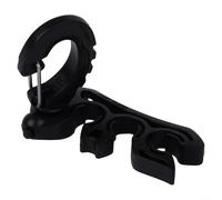 Doppio tubo ARA Diving clip per Bcd realizzato in acciaio inossidabile 304 resistente alla ruggine e PP con 360 girevole per fissare regolatori e tubi in modo sicuro in blu ombra (nero)