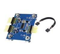 Doppio USB 2.0 9 Pin Adattatore Interno Con Amplificatori Chip Computer Compatibile Lavoro Aggiornamenti PC Schede Madri USB Header Converter