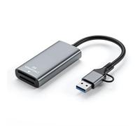 Doppio USB C e A Connettori Reader Dissipazione di Calore Design per Camera Storage Management C Card Reader per Tipo