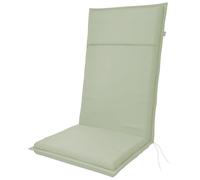 Doppler Cuscino per sedia a schienale alto Life 119x48x4 cm - da giardino con imbottitura da 4cm | per seduta per sedia alta con fascia di sostegno per i lacci | resistente ai raggi UV