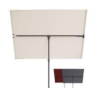 Doppler frangisole balcone Black Edition, Naturale, 170x130 cm, privacy | Frangisole per balcone e terrazzo, telaio in acciaio, meccanismo di inclinazione girevole, regolabile in altezza, UV 50+